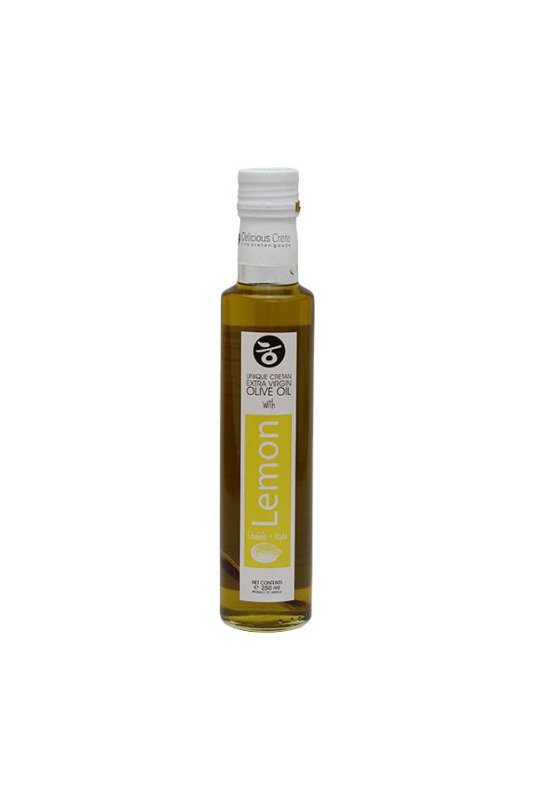 Delicious Crete Olivenöl mit Zitrone 250 ml Flasche